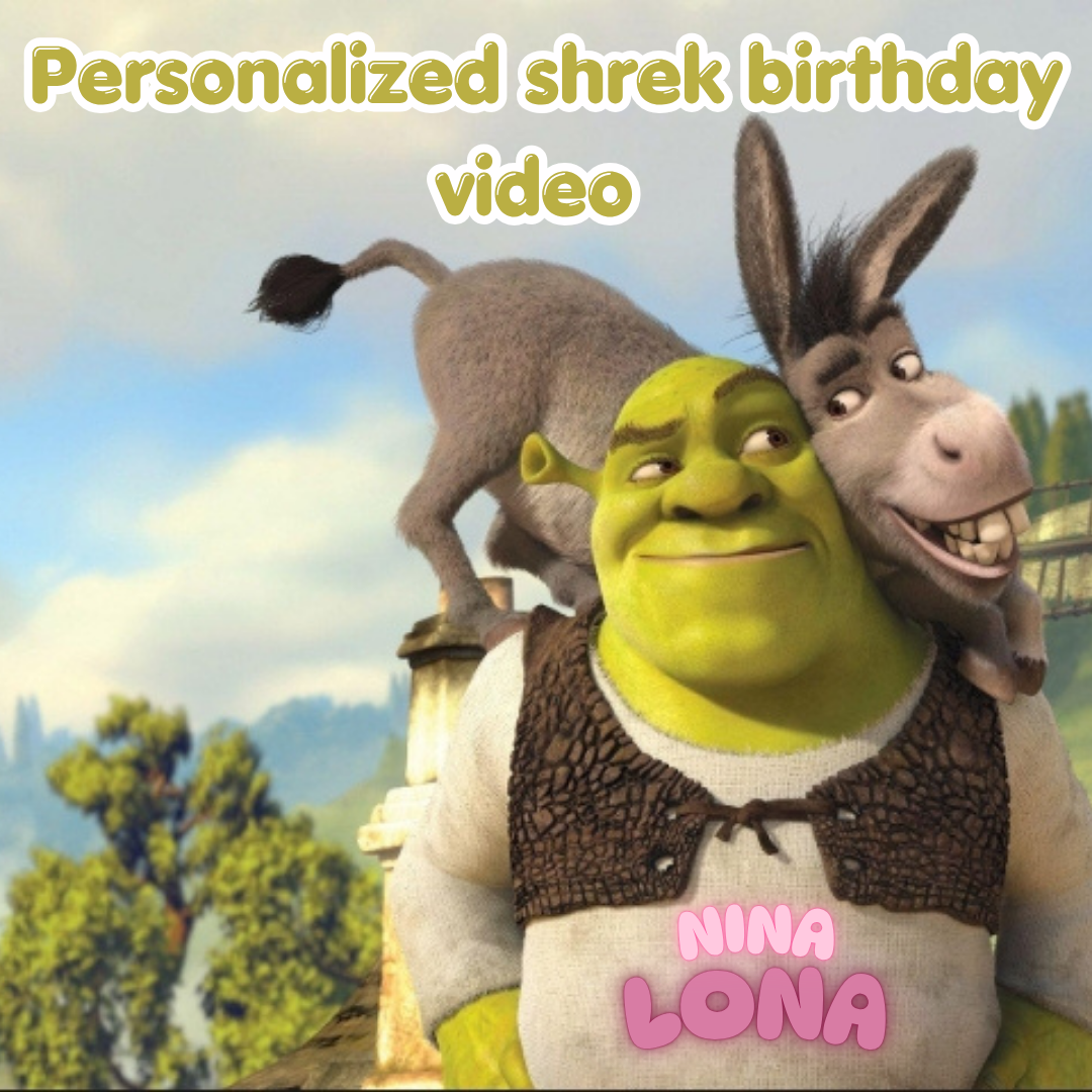 personalized Shrek birthday video