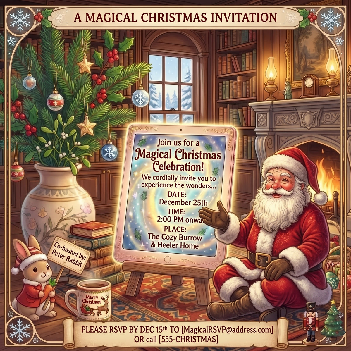Personalized Video Invitation from Santa Claus – Christmas Party Invite