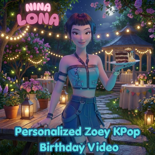 personalized Zoey KPop birthday video