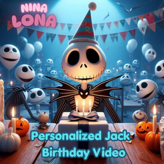 personalized Jack Skellington birthday video