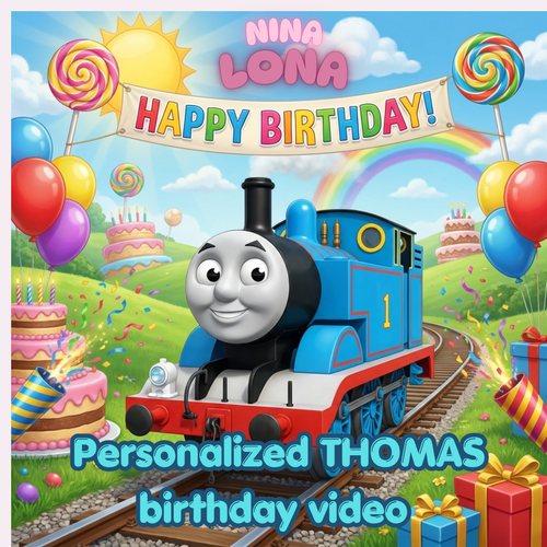 personalized THOMAS birthday video