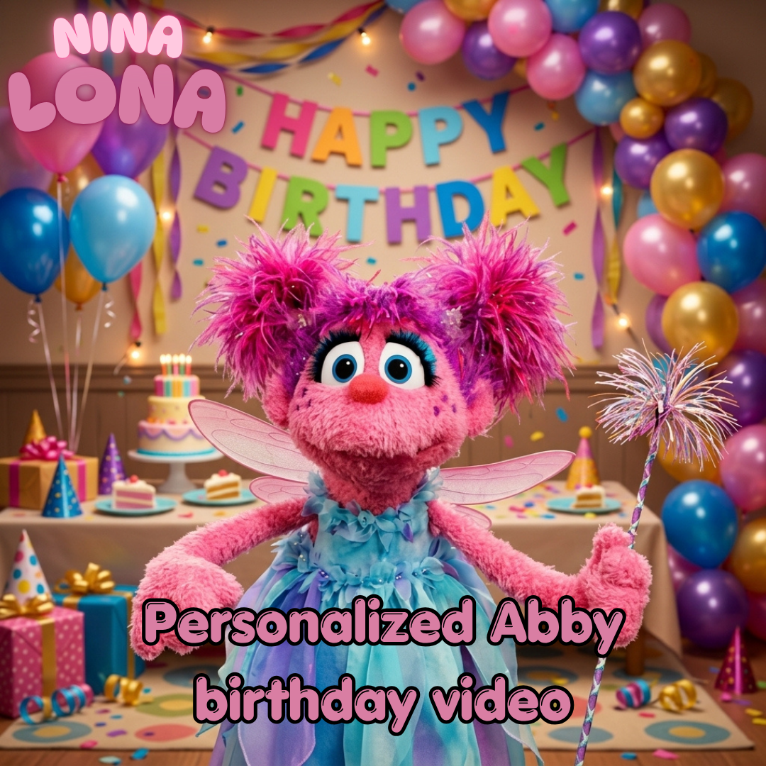 personalized Abby birthday video