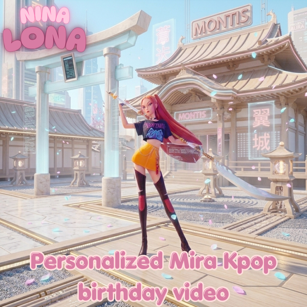 personalized Mira Kpop birthday video