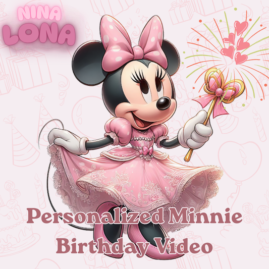 personalized Minnie birthday video