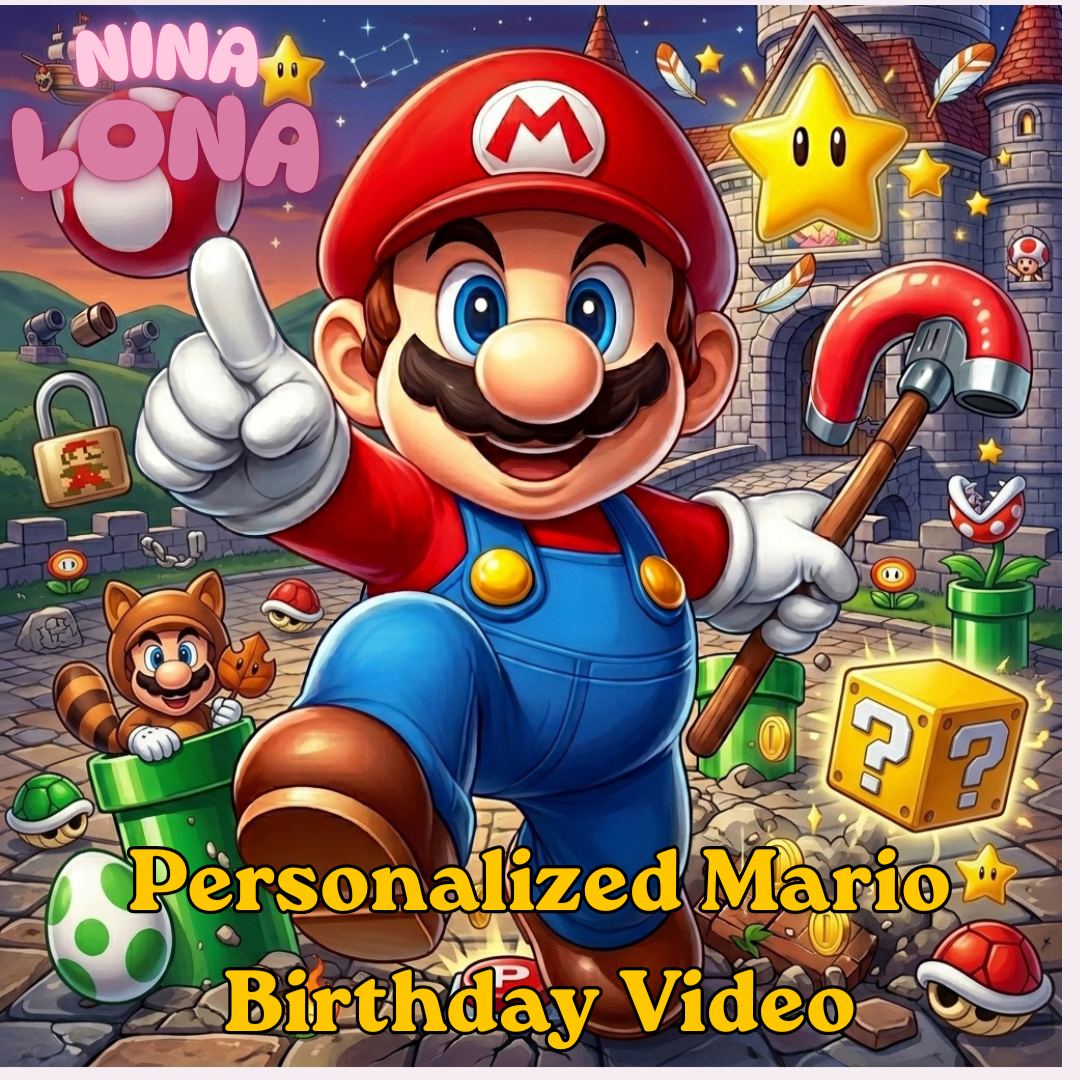 personalized Mario birthday video