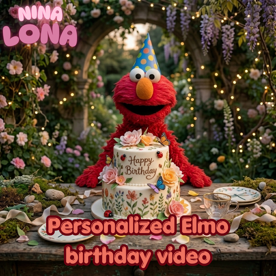 personalized Elmo birthday video