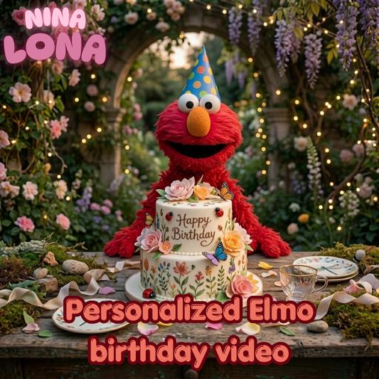 personalized Elmo birthday video