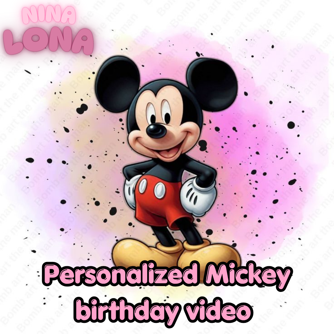 personalized mickey birthday video
