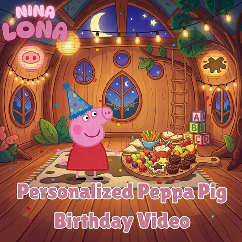 personalized Peppa Pig birthday video
