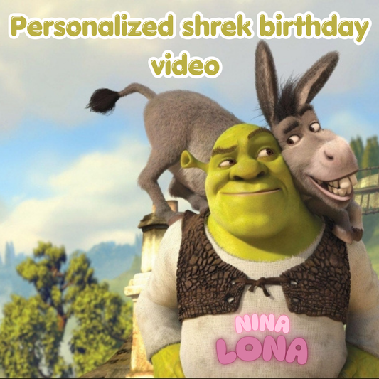 personalized Shrek birthday video